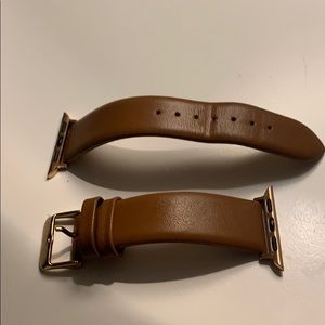 Brown Leather Watch Band